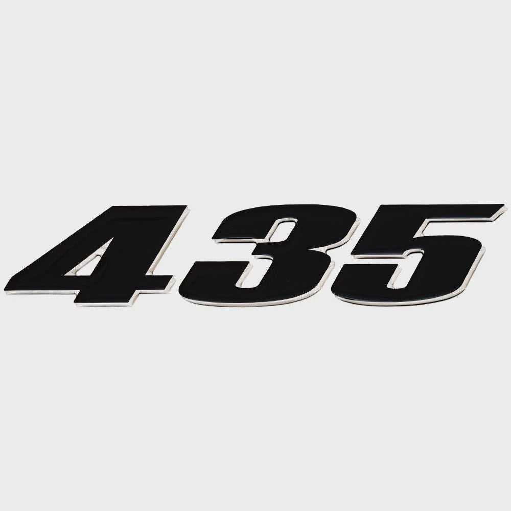 Sea Ray Boat Raised Decal - 435 Sticker Black Chrome