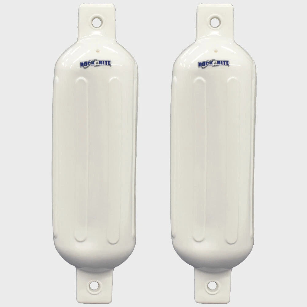 Dock Rite Boat Fender 87195 - 20 X 5 1/2 Inch White Vinyl (pair)