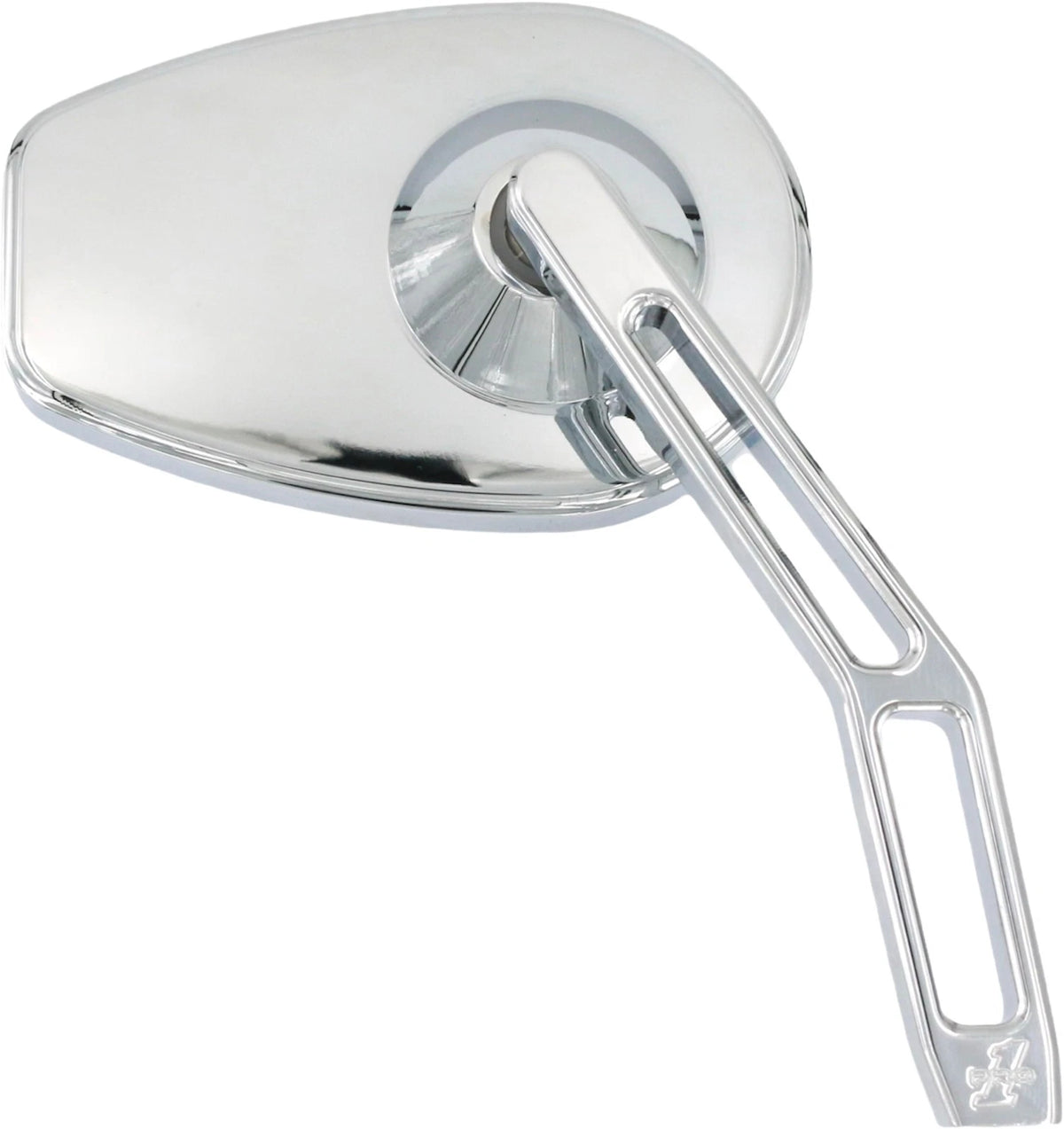PRO ONE Micro Mirror V2 Cut Stem Right Chrome for Harley Indian Metric Cruisers