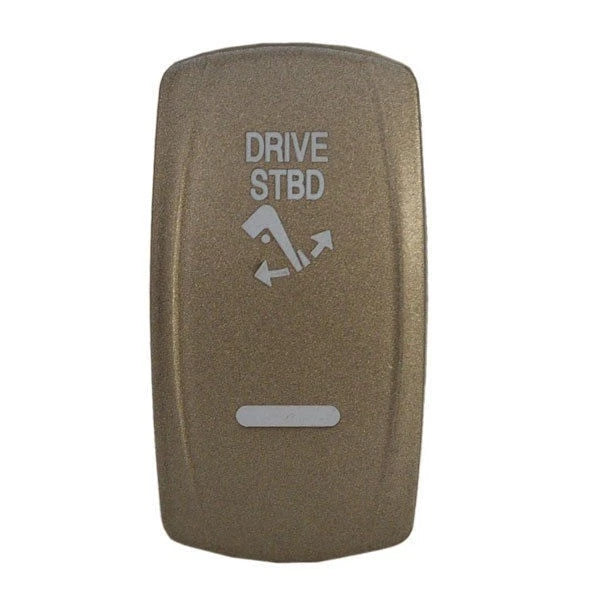 Carling Boat Contura V Rocker Switch Actuator - Drive STBD Pewter Lit