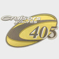 Cruisers Boat Raised Emblem Decal V1808600 - 405 Motoryacht Sticker
