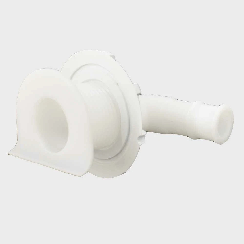 Tracker Boat Thru Hull Connector Fitting - 3/4 Inch Elbow Plastic