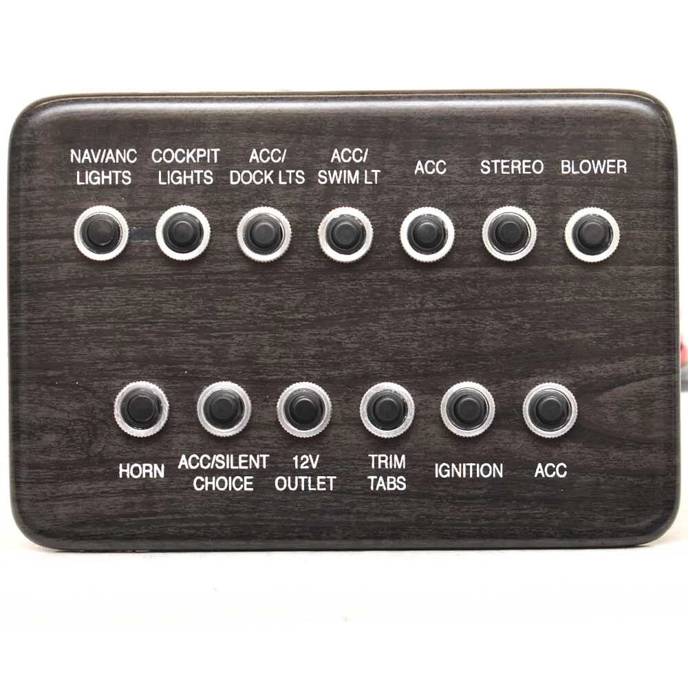 Jet Boat Breaker Switch Panel 210736-0011 - 6 1/4 X 4 1/4 Inch