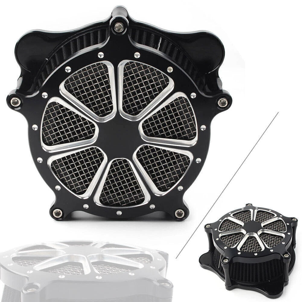 Air Cleaner Filter with Accessory Fit Harley Glide Touring FLHR FLHT FLHX 08-16