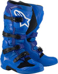 Alpinestars Tech 7 Off-Road Motorcycle Boots Blue US 13 with Advanced Protection