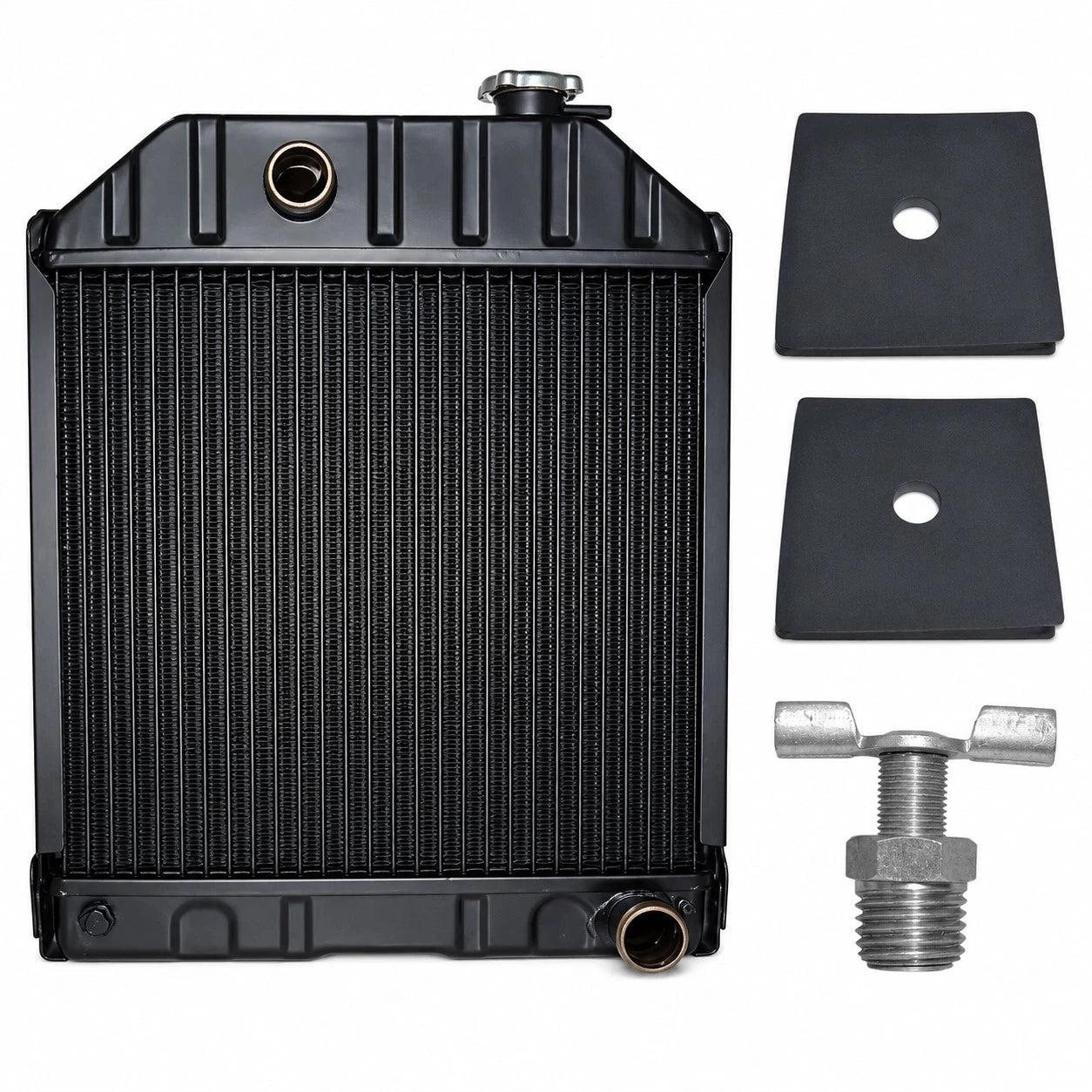 C7NN8005H Radiator Fits Ford Tractor 2000 2600 3000 3600 4000 & 2 Mounting Pads
