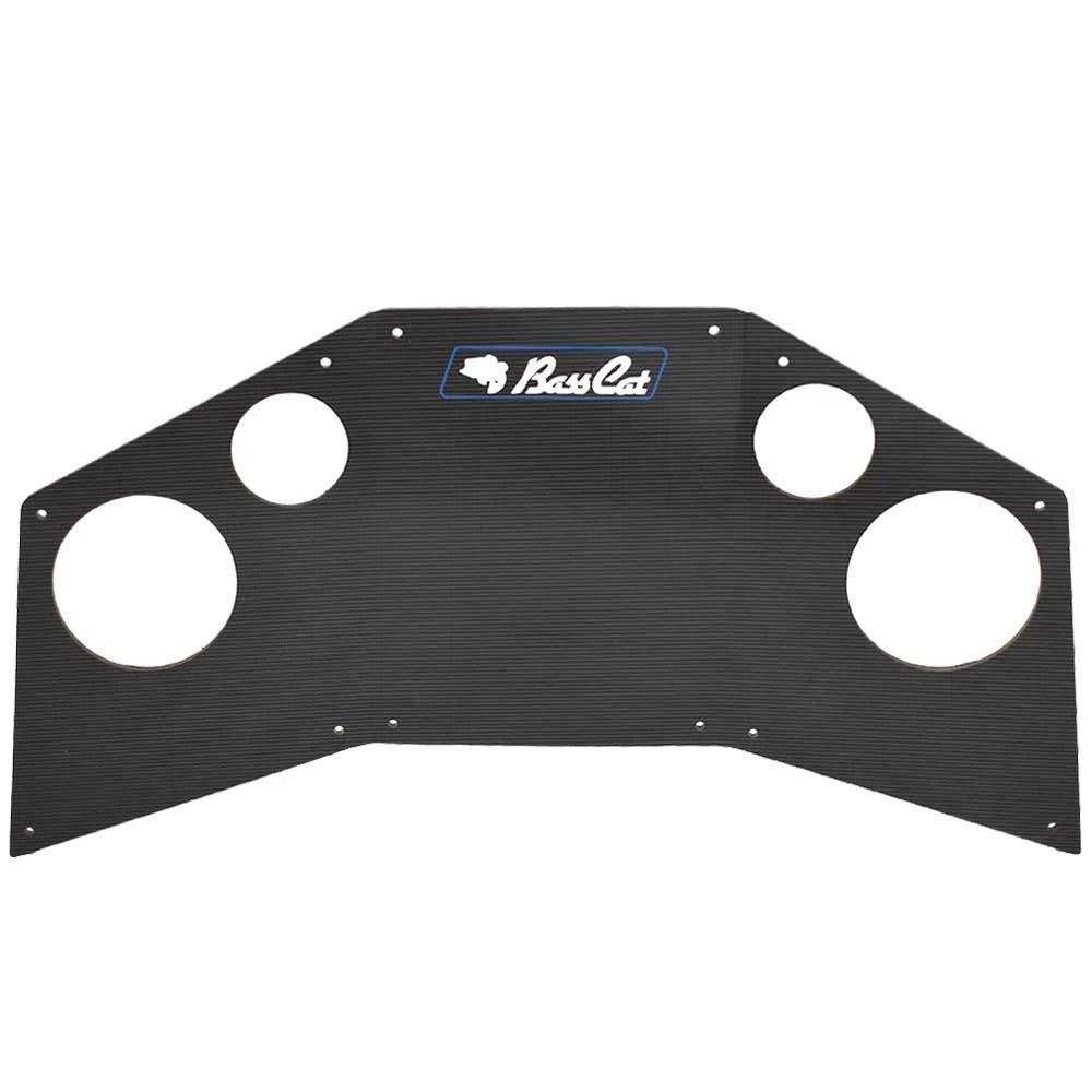 BassCat Boat Blank Gauge Panel 6992 - Black Gray Acrylic