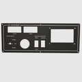 Tiara Boat Blank Generator Dash Panel 16 1/2 Inch Black