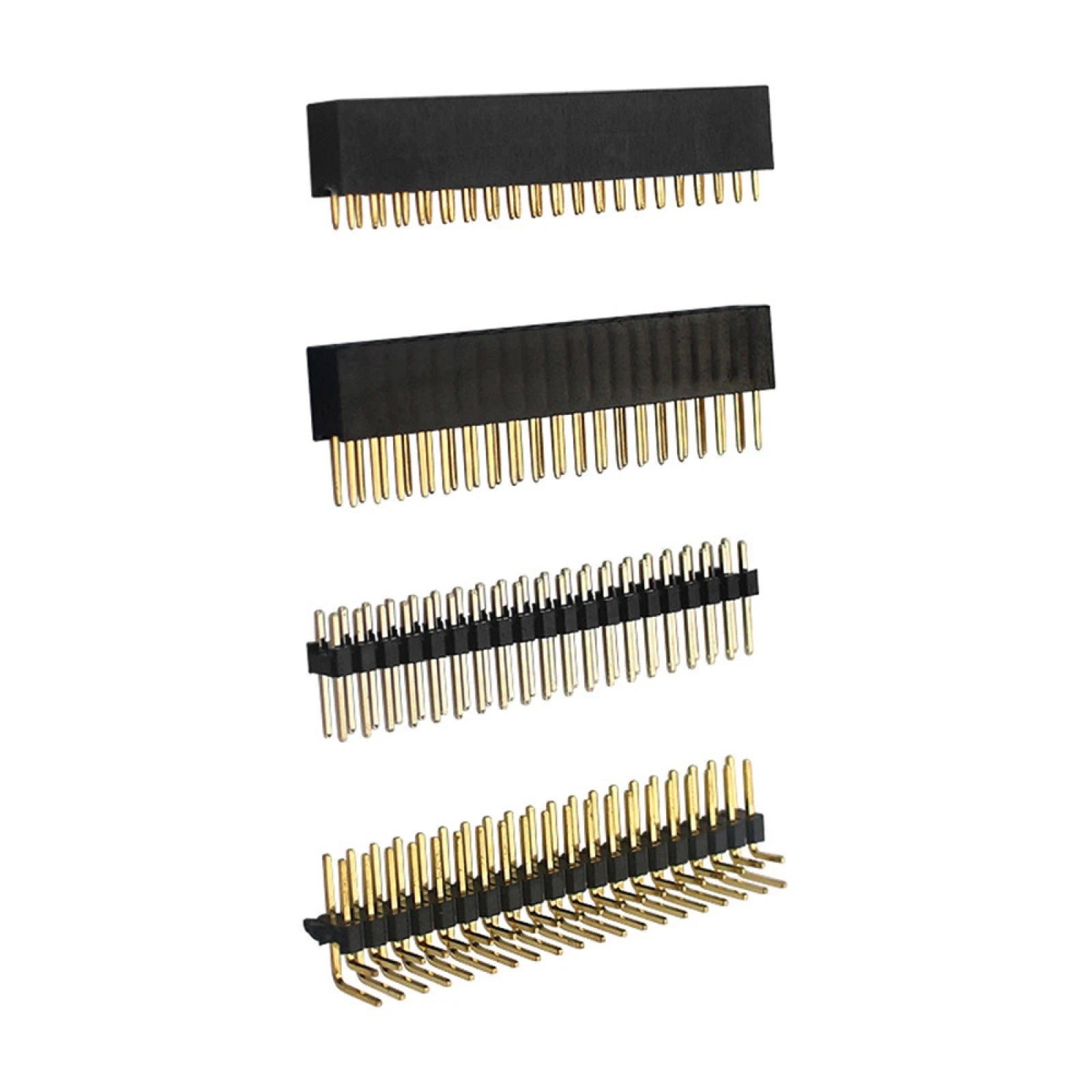 4x 2x20 PIN Socket Dual Male Header Pin Connector for Raspberry Pi Zero/Zero W H