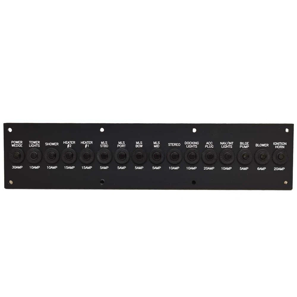 Malibu Boat Circuit Breaker Panel 3912104.1 - Power Wedge MLS Black