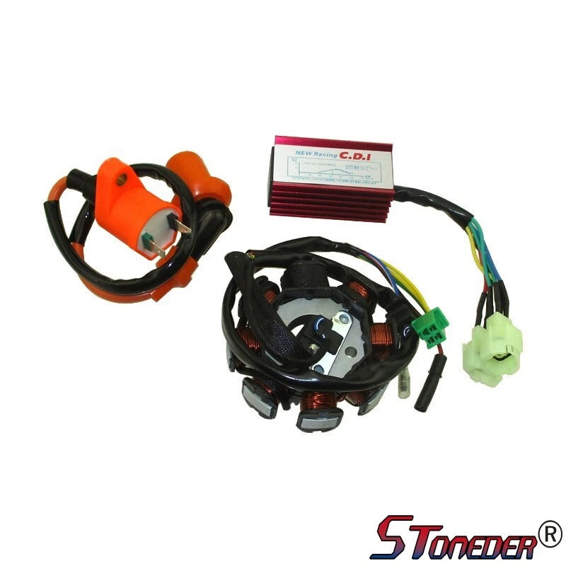 STONEDER Magneto Stator Ignition Coil CDI for GY6 125cc 150cc ATV Go Kart Moped