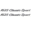 Lund 1625 Classic Sport Boat Decals 1986359 - Silver Stickers (pair)