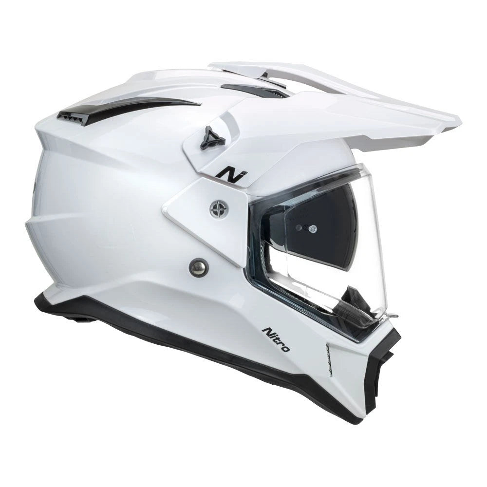 Nitro Helmet MX780 Adventure Gloss White