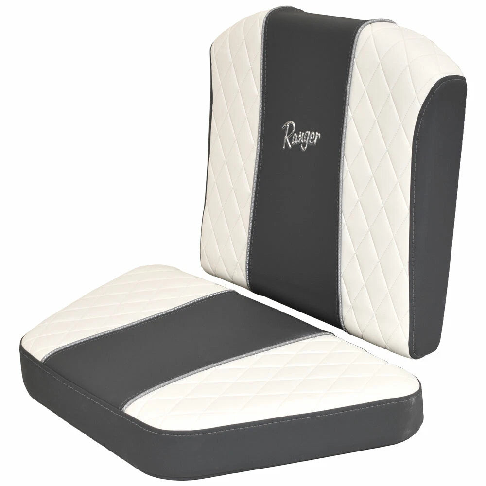 Ranger Boat Console Seat Cushions 729790H.29 - Bay Series Black White