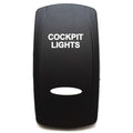 Carling Boat Rocker Switch Cover - Cockpit Lights Actuator Black