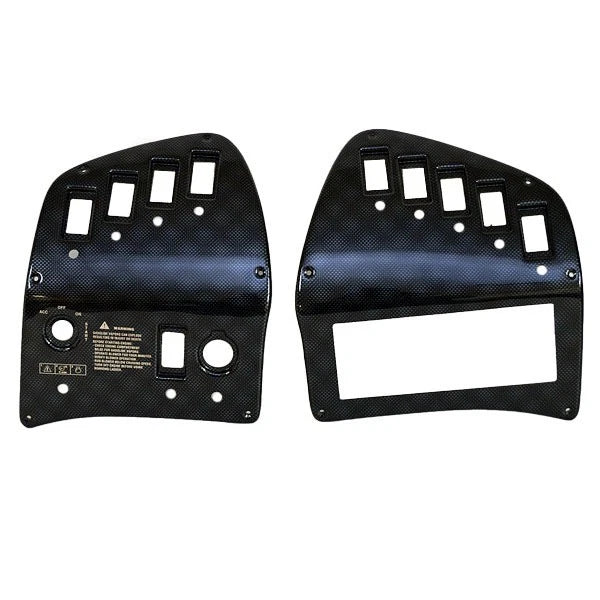 Rinker Boat Blank Dash Panels - Captiva Carbon Fiber Plastic (set of 2)