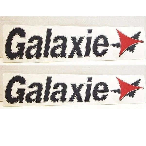 Galaxy Domed 20 Inch X 3 Inch Boat Decal - Logo Pair