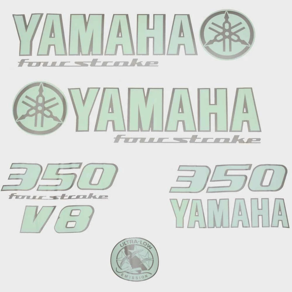 Yamaha Boat Cowling Decals 14.01907 - 350 V8 FourStroke Sticker (kit)