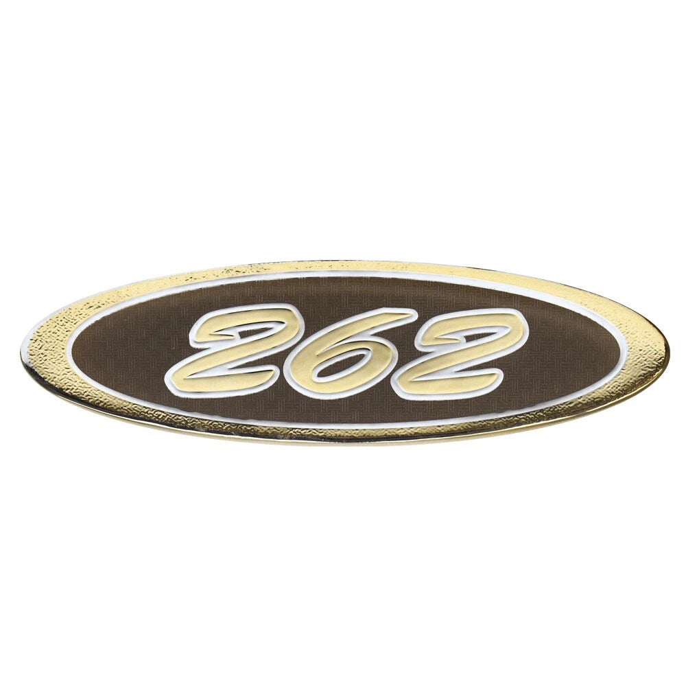 Crownline Boat Raised Decal - 262 Gold Mirror