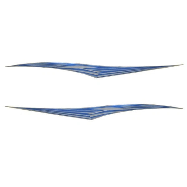 Blue Wave Boat Decal P400114 - 73 3/8 Inch Blue Silver (set of 2)