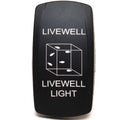 Carling Boat Contura V Rocker Switch Actuator - Livewell Light Black