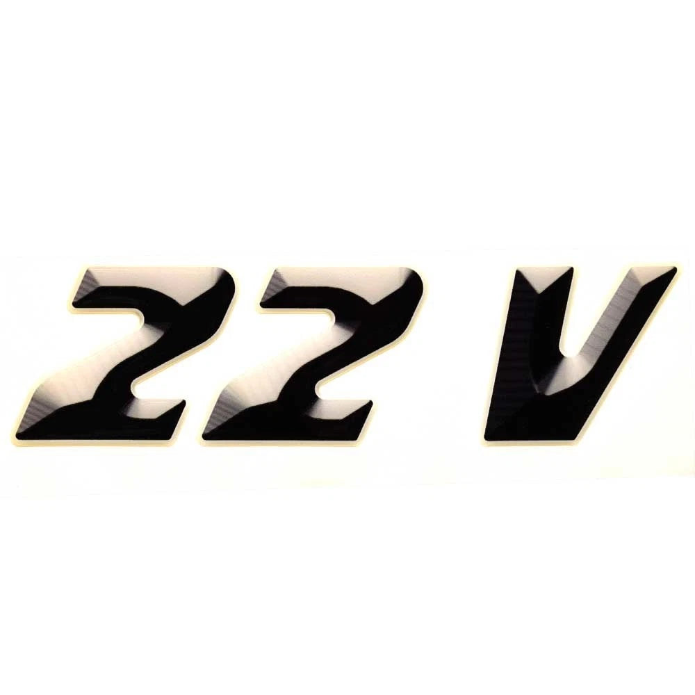 Supra Boat Raised Decal 109231 - 22 V Model Gray Black Sticker