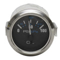 Beede Boat Oil Pressure Gauge 947082 - 2 Inch Silver Black