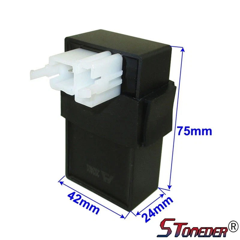 STONEDER DC 6 Pin CDI Ignition Box for 50cc - 250cc Engine ATV Moped Scooter