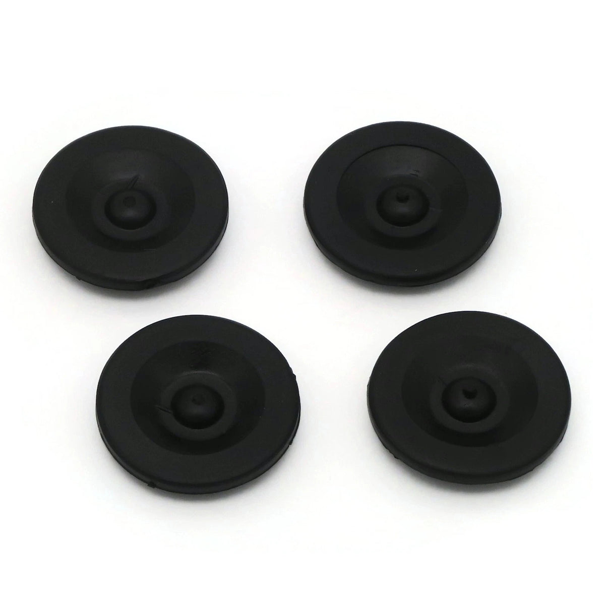 4-Pack Black Rubber Grease Plug Hub Dust Cap Dexter EZ Lube Trailer Camper Axle