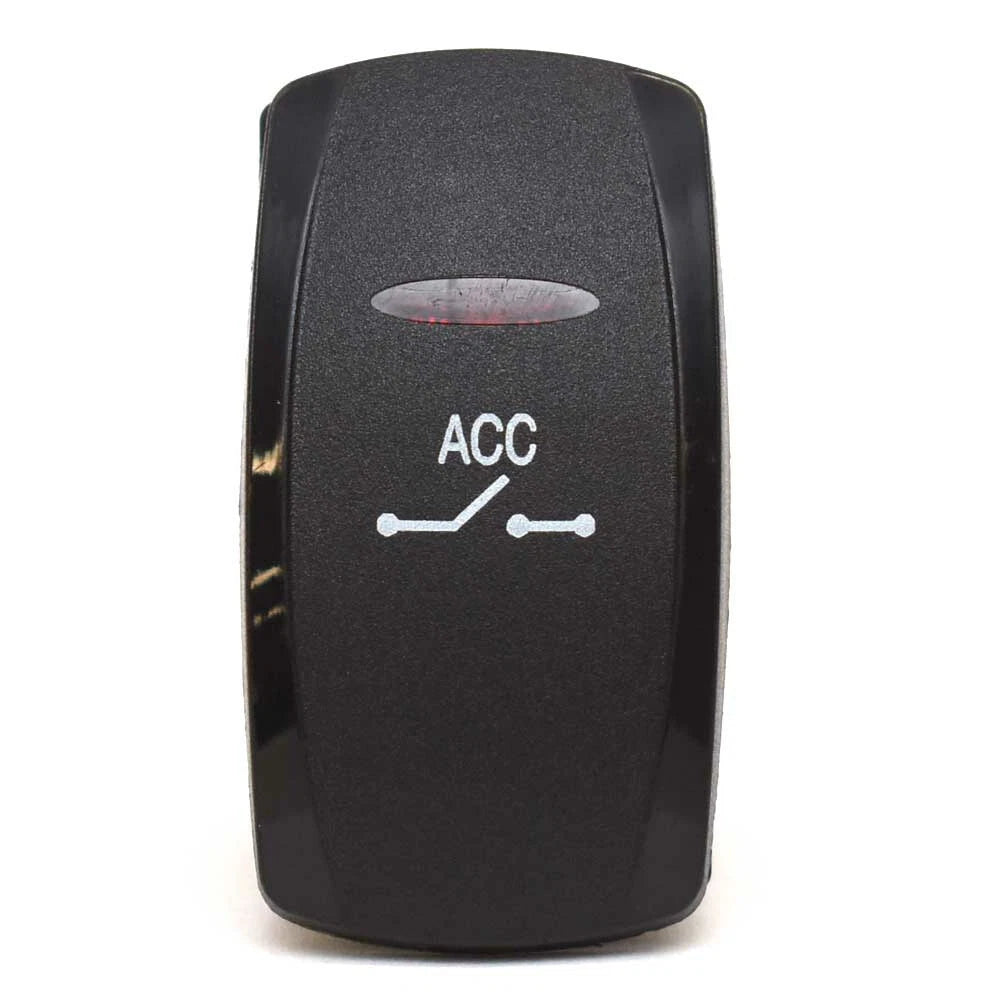 Carling Technologies Boat Rocker Switch - ON/OFF ACC 12V Illuminated