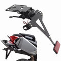 Universal Motorcycle Number Plate Frame Light Rear Reflector Adjustable