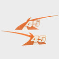 MasterCraft Boat Graphic Decals 7501673 - X45 Orange (set of 2)