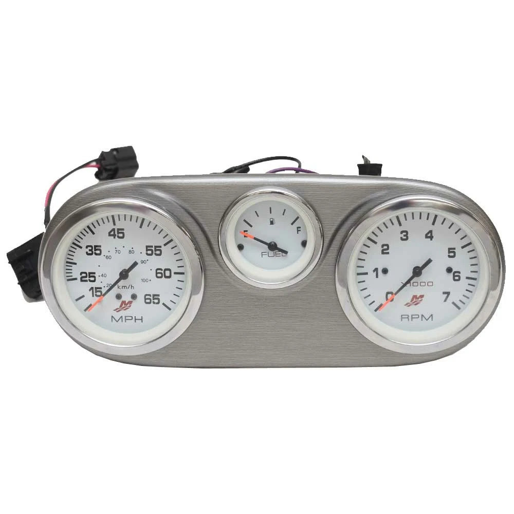 Lund Boat Gauge Panel 2348772 - Mercury Flagship Metallic Silver