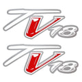 Tracker Boat Model Decals 157707 - Tournament V18 Red 7 Inch (pair)