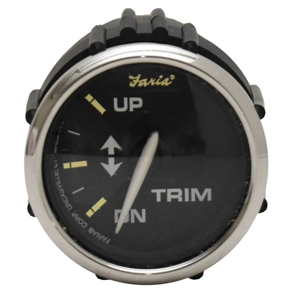Faria Boat Trim Gauge GBC643A - Kronos Black 2 Inch Honda