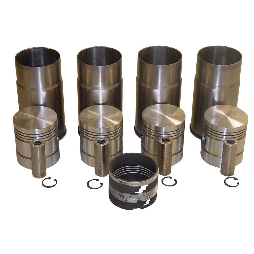 751603R92 4 Pistons & 4 Liners Kit Fits Case-IH Tractor Model BD154