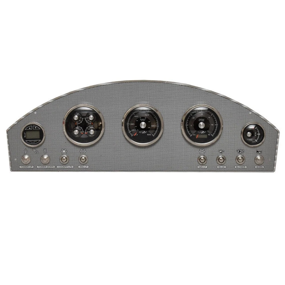 Regal Boat Dash Gauge Panel 281536 - with Push Buttons Faria Aluminum