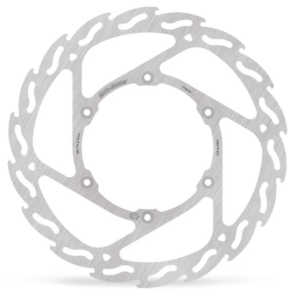 MotoMaster Flame Left Fixed Front Brake Disc for Yamaha WR250F 2017-2019