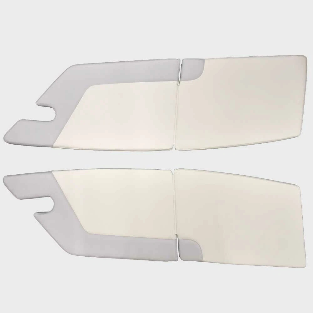 Mako Boat Bow Cushions - 24 Triple Tail White Gray (set of 2)