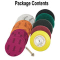 21pcs Car Auto Buffing Pad Polishing Waxing Paper Base Set for Polisher Drill