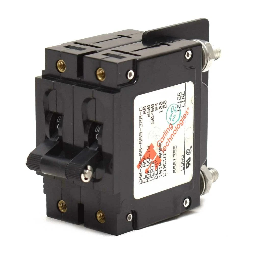 Carling Boat Toggle Circuit Breaker CA2-X0-08-668- 32A-C - 80A 250V