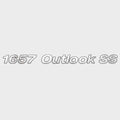Crestliner Boat Decal 2201931 - 1657 Outlook SS Metallic Silver Sticker