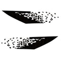 Tracker Boat Graphic Decals 151409 - 151410 Black Stickers (set of 2)