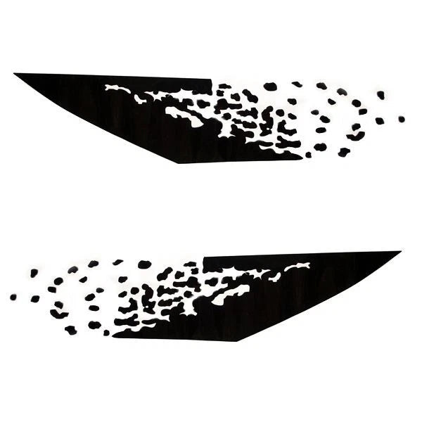 Tracker Boat Graphic Decals 151409 - 151410 Black Stickers (set of 2)