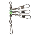 Fishing Bearing Rolling Swivel with Solid Ring Stainless Steel for Squid Jig