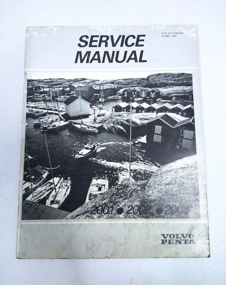 Volvo Penta 7730258-6, 2001, 2002, 2003 Diesel Engine Service Manual B&W