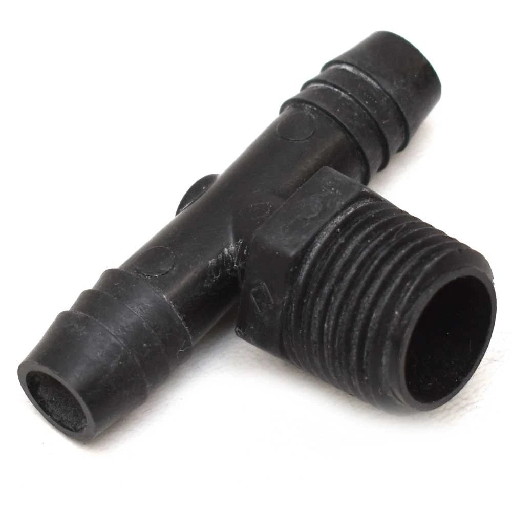 Sailfish Boat Tee Fitting 62128 - 1/2 X 1/2 X 1/2 Inch Black