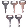 (5) K250 Keys for Kobelco Kawasaki MDI-Yutani Holland Case Excavator Loader