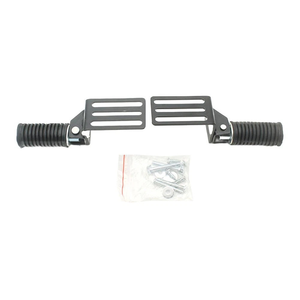 2pcs Foldable Motorcycle Footrest Front Pedal Folding Footboard Cruise Support