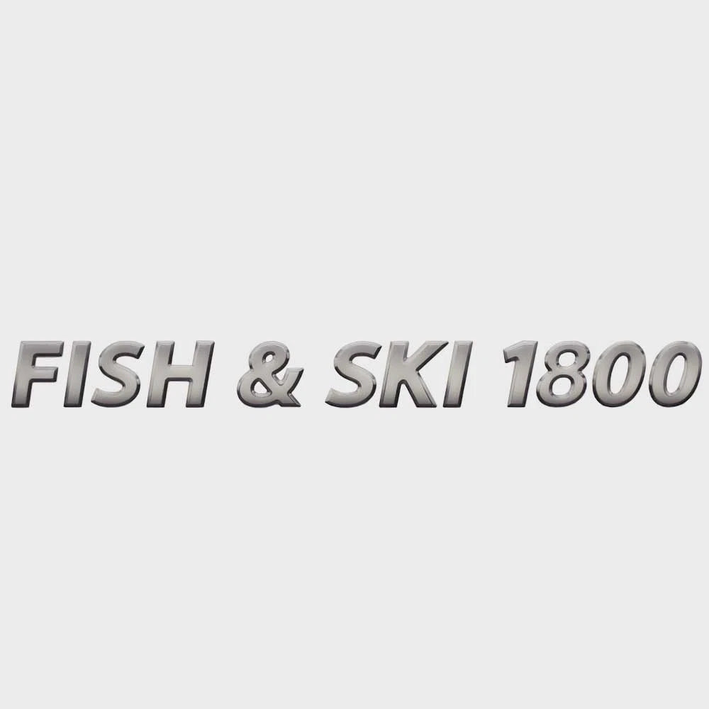 Lowe Boat Raised Decal 2311633 - 1800 Gray Black 18 X 1 3/4 Inch